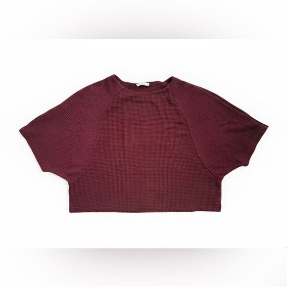 3/$15 Mango Burgundy Blouse - Picture 1 of 1